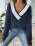 'Kiana' Dropped Shoulder Long Sleeve Sweater - Celes Fashion